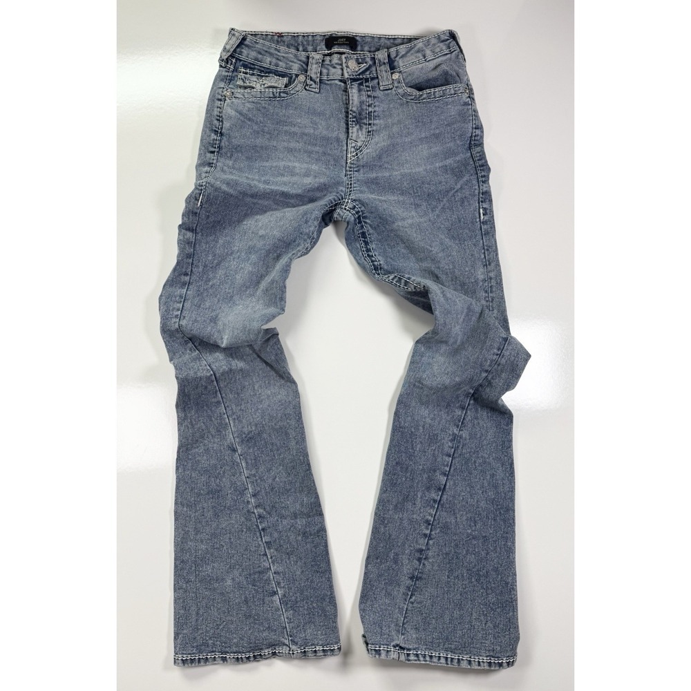 True Religion Joey Jeans Women 29 Mid Rise Bootcut Flare Distressed Y2K Vintage